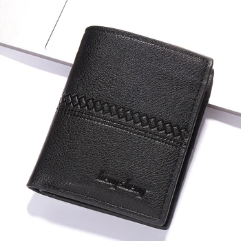 Casual Men's Short Wallets Two fold Pu leather money Clip male fashion Zipper monetų piniginės Vienspalvė sankaba Kelių kortelių laikiklis