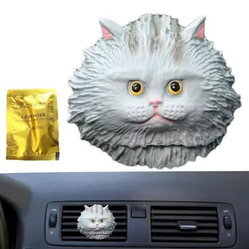 Cat Air Vent Clip Car Aromaterapija Miela katė Oro kondicionierius Išleidimo spaustukas Aromato difuzorius Dekoras Automobilis Oro išleidimo gaiviklis Kvepalai