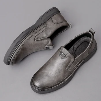 Classic New Vyriški natūralios odos batai Patvarūs dalykiniai batai Biuro suknelės Batai Vyriški kepuraičiai Anti Slip Casual Batai
