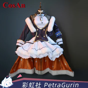 CosAn Hot Anime VTuber EN Petra Gurin Cosplay kostiumas Elegantiškas puošnus Saldus Unifom suknelė Užsiėmimas Vakarėlio vaidmenų žaidimų drabužiai