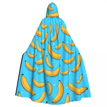 Cosplay Viduramžių kostiumai Bananų gobtuvas su gobtuvu Apsiaustas Kepurės ilgi chalatai Švarkai Kailis Karnavalas