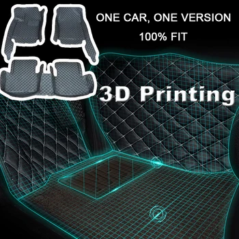 Custom 3D automobilių grindų kilimėliai Hyundai Ix35 2018-2023 Elantra 2018-2023 Veloster 2011-2020 Interjero aksesuarai Dirbtinė oda