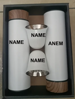 Custom LOGO FEE Mini Coffee Tumbler puodeliai Puodeliai Saudo Arabija 2 VNT 500ml +2vnt 80ml (su dėžute)
