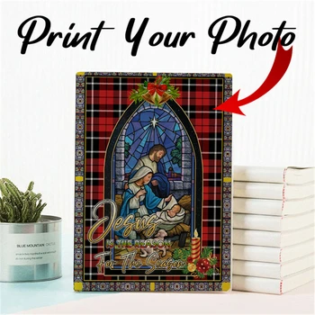 Custom Photo Journal Personalizuotas sąsiuvinis Jėzus mokyklinėms prekėms 60 puslapių popieriaus viršelis Tuščia eilutė Puslapis Dropshipping