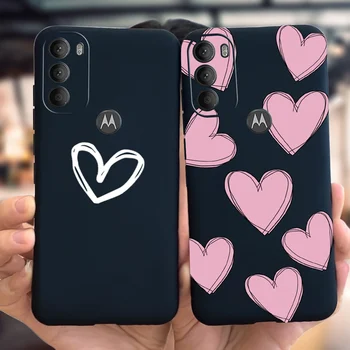Cute Love Heart Phone Case for Motorola Moto G51 G71 5G Silicone Cover Cartoon Soft Bumper for MotoG51 MotoG71 G 51 G 71 Fundas