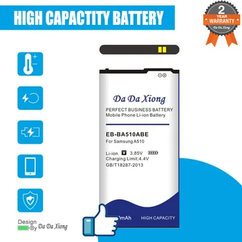 DaDaXiong 4900mAh EB-BA510ABE baterija Samsung Galaxy 2016 Edition A510 SM-A510F A5100 A51