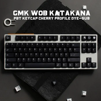 Didelis rinkinys GMK WoB KATAKANA Klonas PBT Keycap Cherry profilis Cherry MX jungiklio mechaninė klaviatūra DYE-SUB 61/64/87/96/104