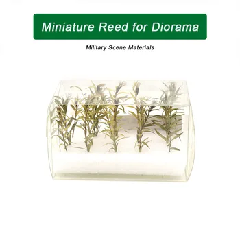 Diorama 1/35 Žolės klasterio nendrių modelis Karinės scenos kraštovaizdžio kūrimas 
