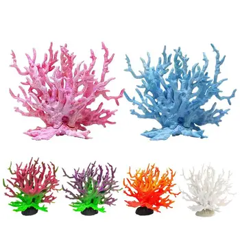 Dirbtinė derva Vandens koralų akvariumo apdaila Žuvų rezervuaro ornamentas Daugiaspalvis akvariumo dekoras akvariumams Terariumai