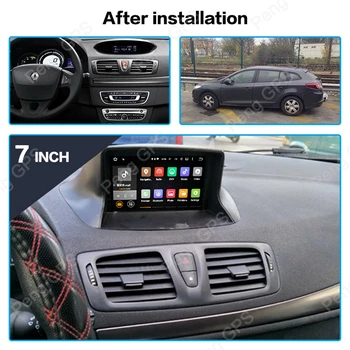 DSP Carplay 1 Din Android automobilinis DVD grotuvas Megane 3 Fluence 2009-2015 WIFI GPS radijas Multimedijos vairas Stereo headunit