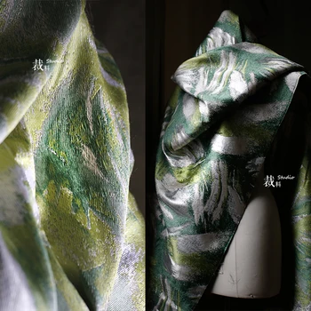 Dvipusis žakardo audinio šepetys Art Silueto švarkas Kinijos drabužių dizaineris Didmeninė prekyba audiniu 