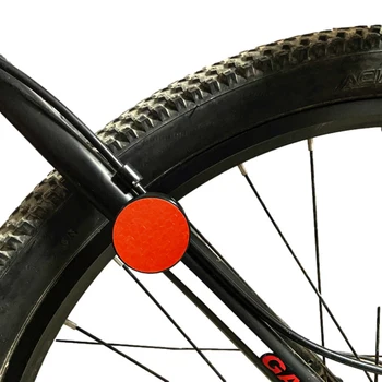 Dviračių dviračių GPS sekiklio dėklas su kabelio kaklaraiščiu, raudonas galinių žibintų atšvaitas Laikymo dėžutės tvirtinimo rinkinys Airtag ieškikliui
