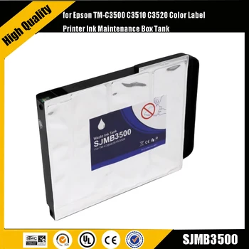 EINKSHOP SJMB3500 rašalo atliekų talpykla su lustu Epson TM-C3500 C3510 C3520 spalvų etikečių spausdintuvo rašalo priežiūros dėžutės bakas