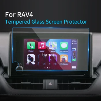 Ekrano apsauga Grūdinto stiklo apsauginė plėvelė Carplay automobilių lipdukai Transporto priemonių ekranas Interjero aksesuarai TOYOTA RAV4 2024