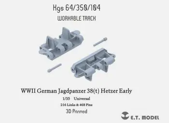 ET Model P35-008 1/35 WWII German Jagdpanzer 38(t) Hetzer Early Workable Track