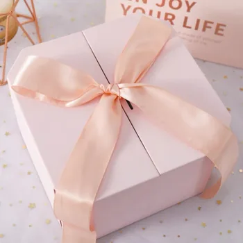 Fashion Candy Bow dovanų dėžutė Vestuvinė nuotakos kūdikio dušas Dovanų pakavimo dėžutės Didmeninė gimtadienio šventė Favor Dovanų dėžutė