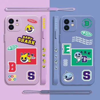 Fashion Cartoon Shark Phone Case for Huawei P50 P40 P30 P20 Nova 10 10SE 9 9SE Mate 40 30 20 Pro Lite P Smart 2021 Y7A Cover