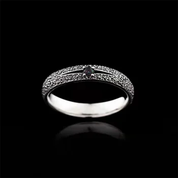 Fashion S925 Ring Vyriški papuošalai Reguliuojami vintažiniai Populiarūs Krištolo žvaigždės žiedas Vyriški rodomųjų pirštų aksesuarai