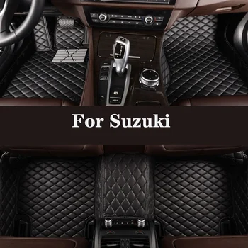 Full Surround Custom Leather Car Floor Kilimėlis Suzuki Kizashi Swift Vitara SX4 Baleno ALTO Ciaz Jimny IGNIS Auto Parts