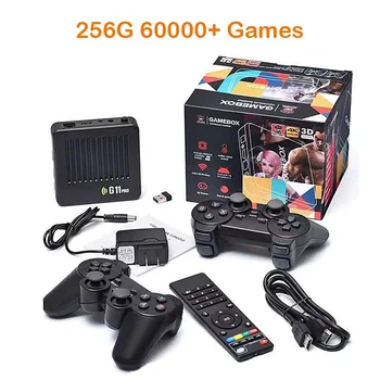 GameTV Box Vaizdo žaidimų konsolė G11 Pro Double Wireless Family Retro Classic žaidimai 128/256GB 60000+ žaidimai 4k PSP/DC/N64