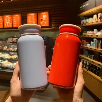 Geriamieji buteliai Naujas animacinis termosas Butelis Nerūdijančio plieno išmanusis izoliacinis puodelis Kavos puodelis Vandens butelis Protingas vandens puodelis