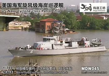 GOUZAO MDW-045 1/700 mastelio JAV karinio jūrų laivyno ciklono klasės patrulinis laivas