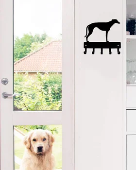 Greyhound - Raktų stovas ir šunų pavadėlio pakaba - naujas 9 colių / 6 colių pločio metalinis sieninis kablysGyvenamasis kambarys / namų dekoravimas