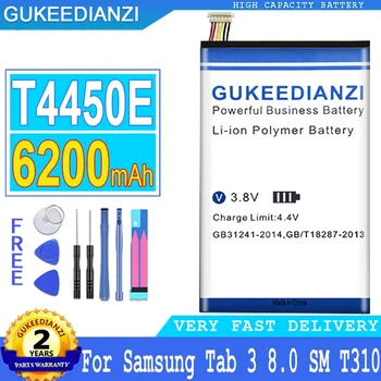 GUKEEDIANZI baterija, skirta Samsung Galaxy Tab 3 8.0, T310, T315, T311, SM-T310, SM-T311, E0396, E0288, Big Power Battery, 6200mAh