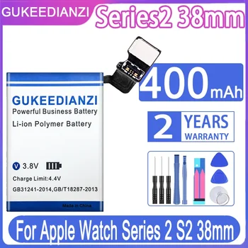 GUKEEDIANZI Series2 Series3 Series5 baterija Apple Watch iWatch Series 2 3 5 S2 38mm 42mm LTE GPS Batteria + nemokami įrankiai