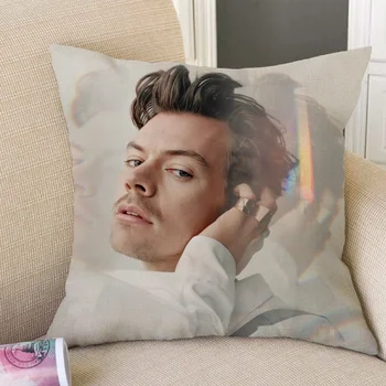 H-Harry Styles Fall Decor Pagalvėlės užvalkalas Prabangus dekoratyvinis pagalvės užvalkalas 40x40 Pilow dėklai Pagalvių užvalkalai pagalvėms 45x45 Pagalvių sofa