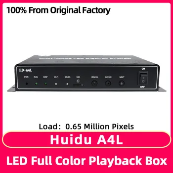 HD-A4L naudojamas RGB moduliui WiFi USB prievado vaizdo valdiklis, vidinis spalvotas LED ekranas, atkūrimo dėžutė gali pridėti 4G