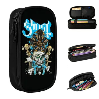 Heavy Metal Band Sweden Pencil Case Fun Ghost Pen Pencil Bags Student Big Capacity Students School Gifts Pencil Pouch