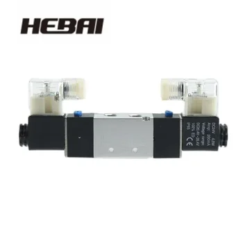 HEBAI Pneumatinis solenoidinis valdymo vožtuvas 4v220-08 cilindrų atbulinės eigos vožtuvas 2 padėtis 5 prievadas Ritės lydinio vidus DC 12V elektrinis D