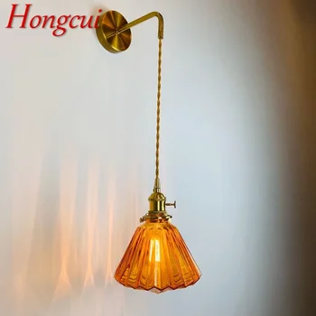 Hongcui Nordic Brass Sieninis šviestuvas Vidinė svetainė Miegamasis Naktinė lempa Modernus viešbučio koridorius Prieškambaris Sieninis šviestuvas