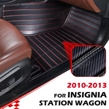 Individualūs anglies pluošto stiliaus grindų kilimėliai Opel Insignia universalui 2010-2013 12 11 pėdų kilimų dangtis Automobilių salono aksesuarai