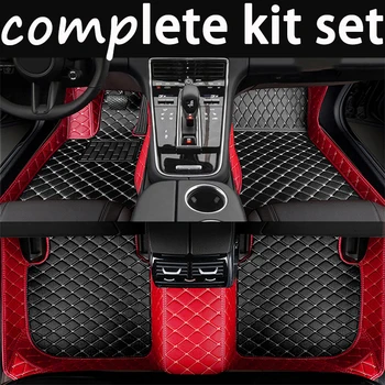 Individualūs odiniai automobilių grindų kilimėliai AUDI S7 2012-2018 rinkinys Automobilių kilimų kilimėliai Pėdų pagalvėlės