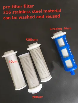 Išankstinio filtro elementas universalus 316 nerūdijančio plieno filtras vandentiekio vandens valymo priedai buitinis atgalinis plovimas