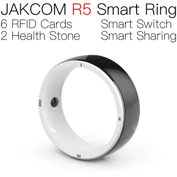 JAKCOM R5 išmanusis žiedas Geriausia dovana su ženkleliu RFID PVC vaizdo plokštės Išmanusis laikrodis M16 UHF apsaugos ID kortelė Ilga h3 Kopijuoti pasirinktinį NFC