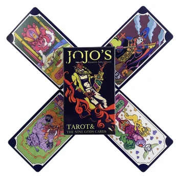 JoJo's Bizarre Adventure Taro kortos 84 kaladės orakulų anglų vizijų būrimo leidimas Borado žaidimai