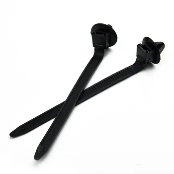 Juodas kabelių kaklaraiščių kabelis 80mm * 5mm užtrauktuko priedai Automobilio spaustukas Tvirtinimo detalės žarnos staklės nailono įrankis Universalus Naudinga