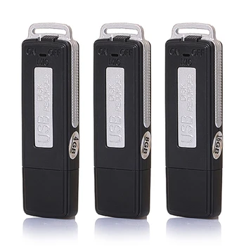 K1AA 16G/8G/4G Skaitmeninis diktofonas Mini diktofonai Sauga Mini USB įrašymo diktofonas Lengva nešiotis