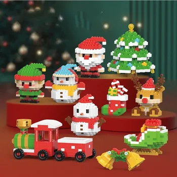 Kalėdinis statybinis blokas mažas dalelių surinkimas žaislas mažų dalelių gimtadienio dovana (mažmeninė ir didmeninė prekyba)