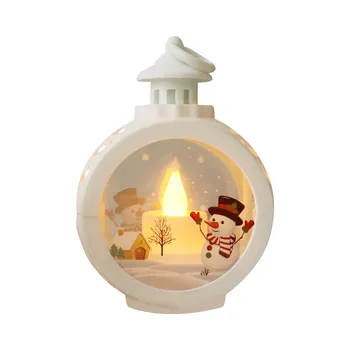 Kalėdinė dekoratyvinė LED žvakių lempa Apvali pakabinama lempa Dekoratyvinis ornamentas Kambario dekoras Dekoras Stalo papuošalai namams Kalėdų dekoras