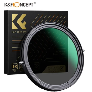K&F Concept Nano-X ND2-ND32 kintamas ND filtras & poliarizuojantis 2-in-1 filtras fotoaparato objektyvo filtrui 58mm 67mm 72mm 77mm 82mm 95mm