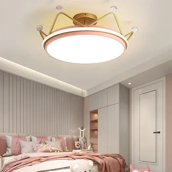 Karūnos formos LED lubų šviestuvas Vaiko svetainė Miegamasis Lubų šviestuvai Fojė Valgomasis Buitinis vidaus dekoro apšvietimas