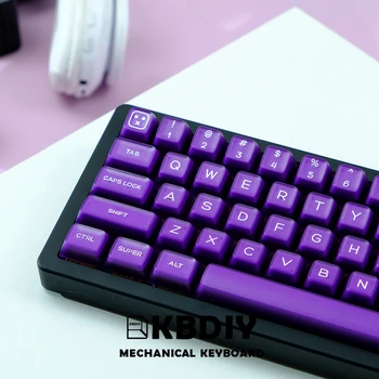 KBDiy PYGA Keycap Purple Black Permatomi klavišų dangteliai ABS Double Shot SA profilis Mechaninė klaviatūra Pasidaryk pats Fit Alice išdėstymas GMK67