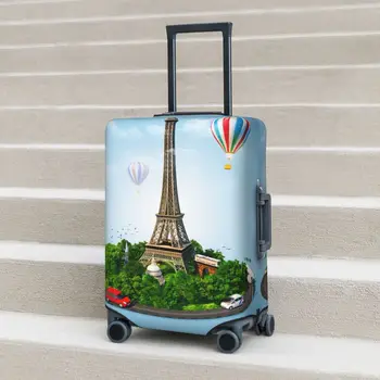 Keliaujantis 3D spausdinimo lagamino dangtelis Eifelio bokštas Atostogos Kelionės Praktiškas bagažas Priedai Apsauga