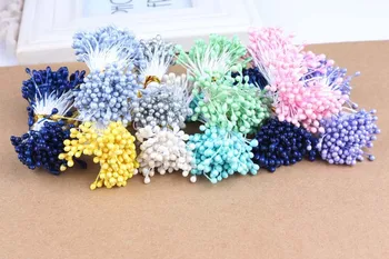 Kelių spalvų 3mm (500vnt/lot) Perlų gėlių kuokeliai 