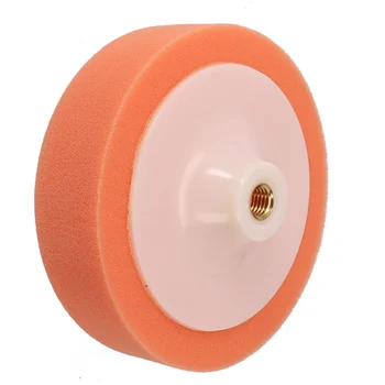 Kempinės poliravimo kempinės pagalvėlės rašto putų bufeto galvutės padas M14 pagrindo plokštė Oranžinė poliravimo karštas pardavimas