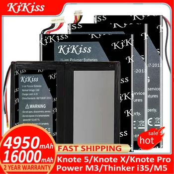 KiKiss baterija, skirta ALLDOCUBE Cube Knote 5 x Pro Knote5 KnoteX KnotePro/Power M3/Thinker i35/M5 Batterij + Track NO